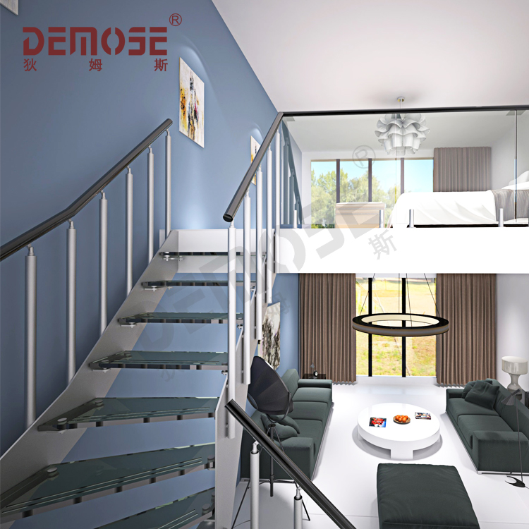 法國(guó)別墅裝飾成品玻璃鋼樓梯工程