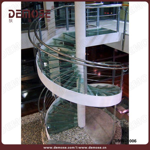 3 現代時尚派玻璃旋轉樓梯