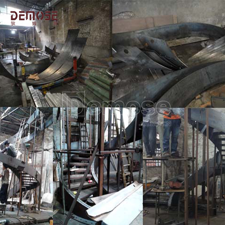 湖北五星酒店創意旋轉樓梯工程