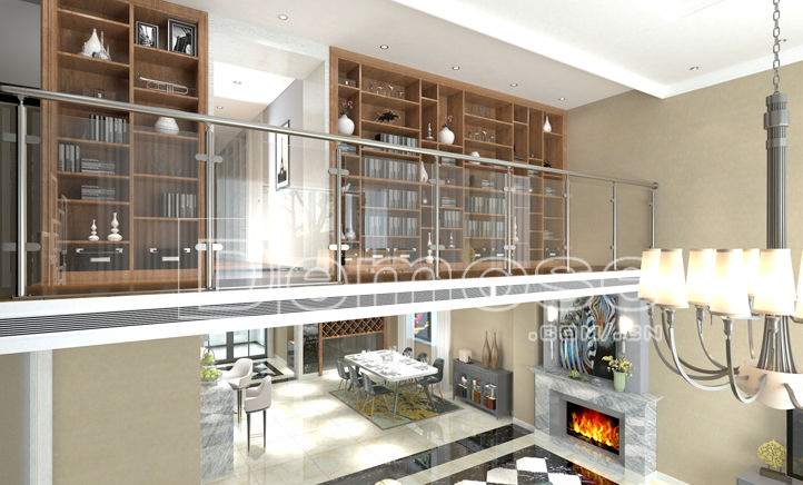 別墅玻璃欄桿圖片