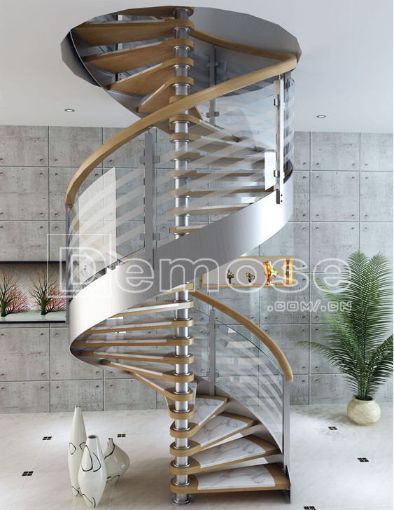 鋼結構旋轉樓梯圖片