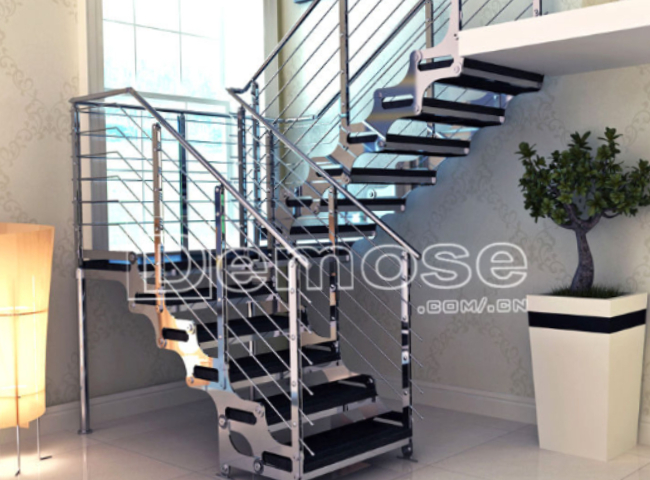鋼結(jié)構(gòu)踏步樓梯的現(xiàn)代設(shè)計的剛勁之美