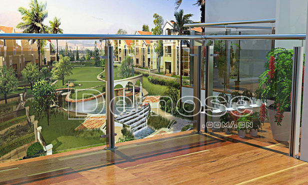 不銹鋼玻璃欄桿圖片