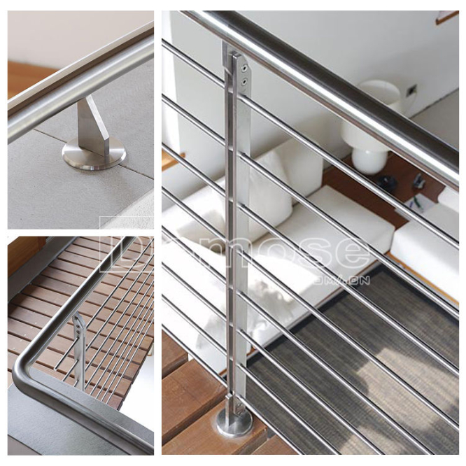 質(zhì)感獨(dú)特的拉絲不銹鋼欄桿盡顯魅力