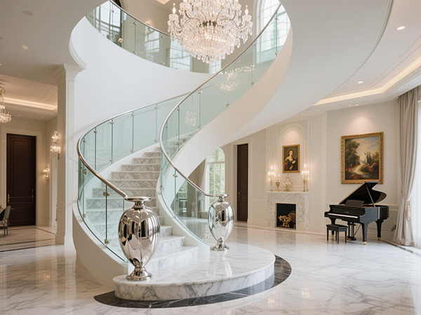 別墅樓梯定制：大尺寸與異形設計的實用美學